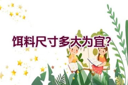 饵料尺寸多大为宜？