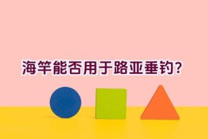 海竿能否用于路亚垂钓？