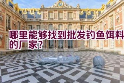 哪里能够找到批发钓鱼饵料的厂家？