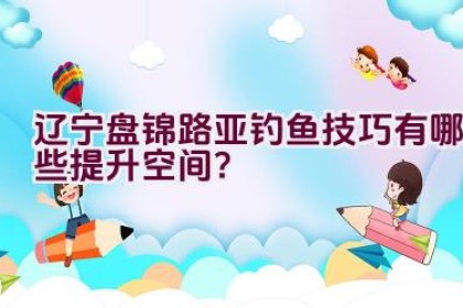 辽宁盘锦路亚钓鱼技巧有哪些提升空间？