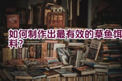 如何制作出最有效的草鱼饵料？