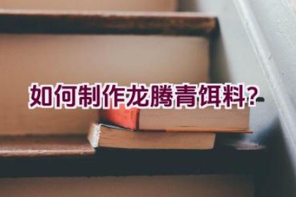 “如何制作龙腾青饵料？”