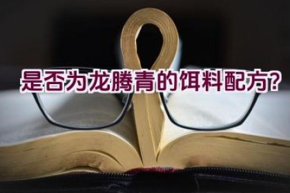 “是否为龙腾青的饵料配方？”
