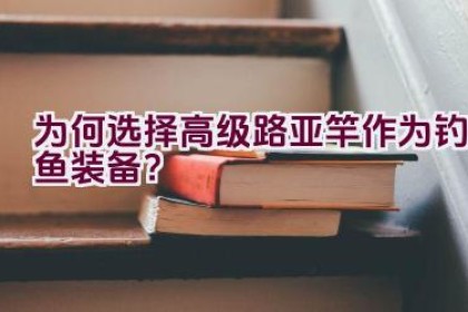 为何选择高级路亚竿作为钓鱼装备？