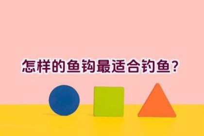 怎样的鱼钩最适合钓鱼？