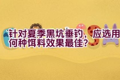针对夏季黑坑垂钓，应选用何种饵料效果最佳？
