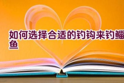 如何选择合适的钓钩来钓鲻鱼