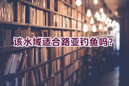 该水域适合路亚钓鱼吗？
