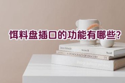 饵料盘插口的功能有哪些？