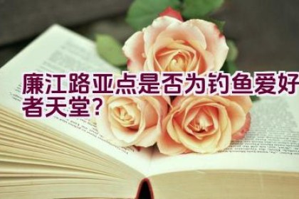 廉江路亚点是否为钓鱼爱好者天堂？