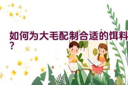 如何为大毛配制合适的饵料？