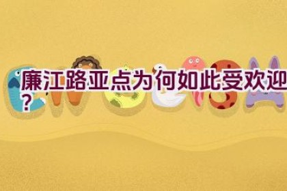 廉江路亚点为何如此受欢迎？