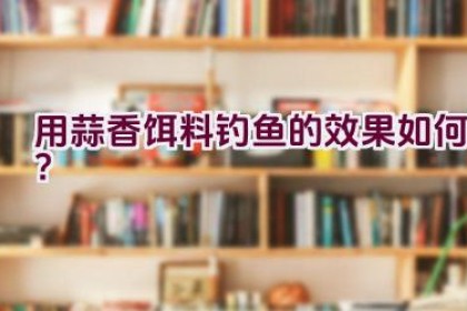 用蒜香饵料钓鱼的效果如何？
