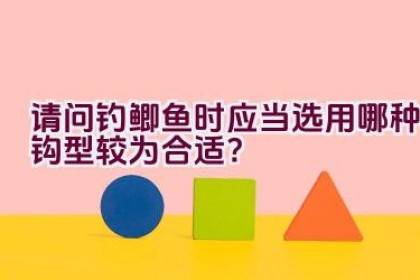 请问钓鲫鱼时应当选用哪种钩型较为合适？