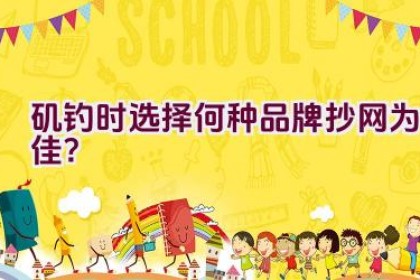 矶钓时选择何种品牌抄网为佳？