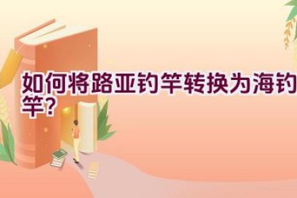 如何将路亚钓竿转换为海钓竿？