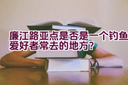 廉江路亚点是否是一个钓鱼爱好者常去的地方？