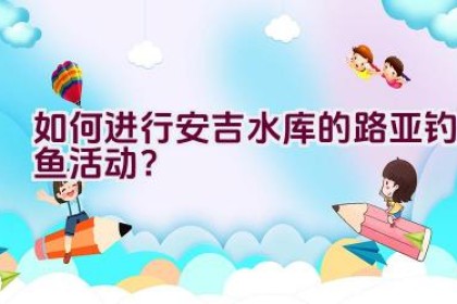 如何进行安吉水库的路亚钓鱼活动？