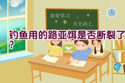 钓鱼用的路亚饵是否断裂了？