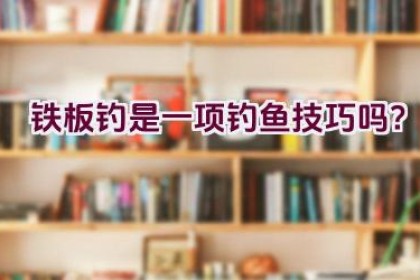 铁板钓是一项钓鱼技巧吗？