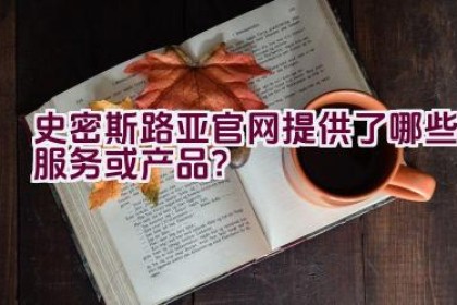 “史密斯路亚官网提供了哪些服务或产品？”