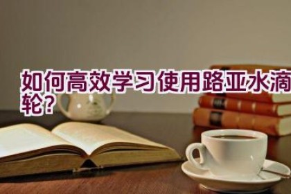 如何高效学习使用路亚水滴轮？