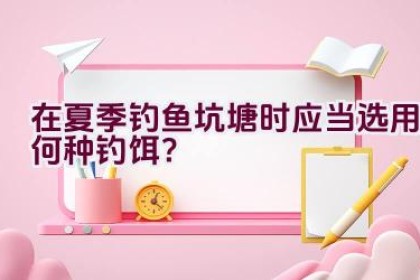 在夏季钓鱼坑塘时应当选用何种钓饵？