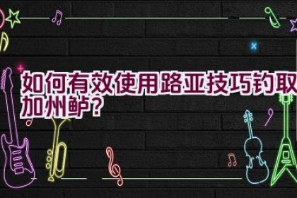 如何有效使用路亚技巧钓取加州鲈？