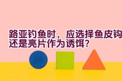 路亚钓鱼时，应选择鱼皮钩还是亮片作为诱饵？