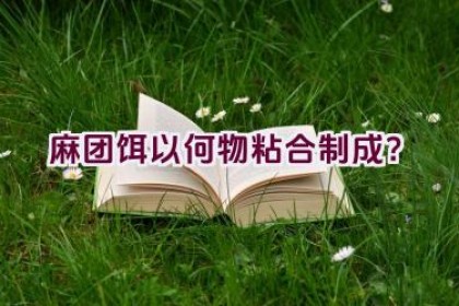 麻团饵以何物粘合制成？