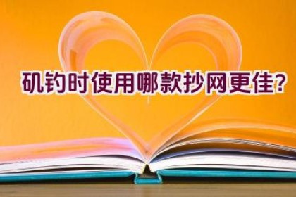 矶钓时使用哪款抄网更佳？