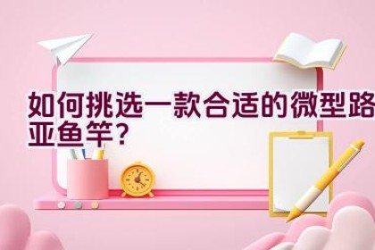 如何挑选一款合适的微型路亚鱼竿？