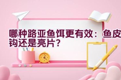 哪种路亚鱼饵更有效：鱼皮钩还是亮片？