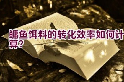鳙鱼饵料的转化效率如何计算？