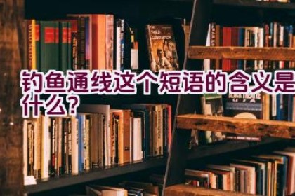 “钓鱼通线”这个短语的含义是什么？