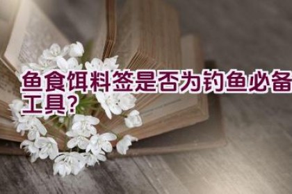 鱼食饵料签是否为钓鱼必备工具？