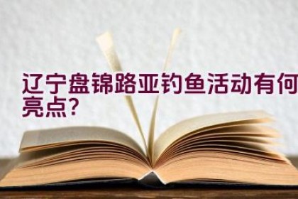 辽宁盘锦路亚钓鱼活动有何亮点？