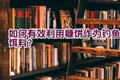 如何有效利用糠饼作为钓鱼饵料？