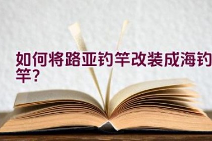 如何将路亚钓竿改装成海钓竿？