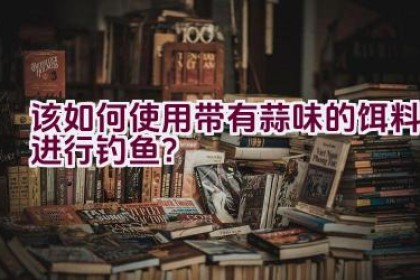 该如何使用带有蒜味的饵料进行钓鱼？