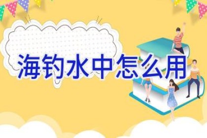 海钓水中怎么用