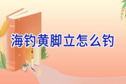 海钓黄脚立怎么钓
