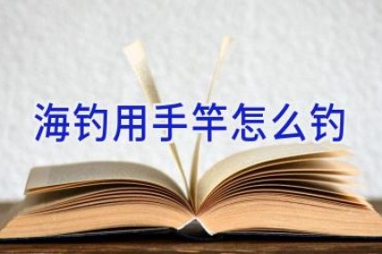 海钓用手竿怎么钓