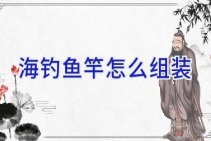 海钓鱼竿怎么组装