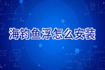 海钓鱼浮怎么安装