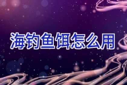 海钓鱼饵怎么用