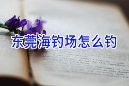 东莞海钓场怎么钓