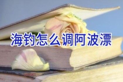 海钓怎么调阿波漂