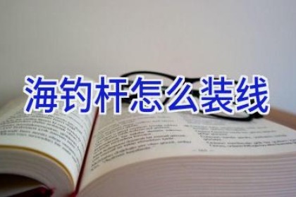 海钓杆怎么装线