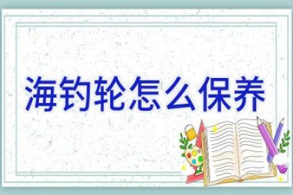 海钓轮怎么保养